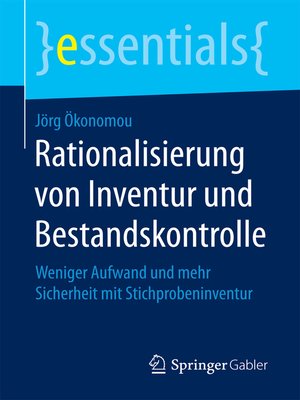 cover image of Rationalisierung von Inventur und Bestandskontrolle